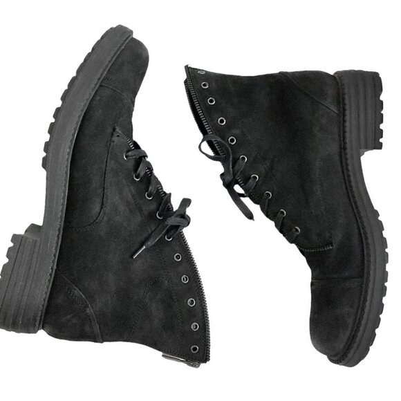 BLONDO Harper Black Waterproof Nubuck Leather Ankle Boots - Picture 5 of 11